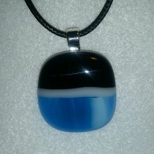 Fused glass pendant